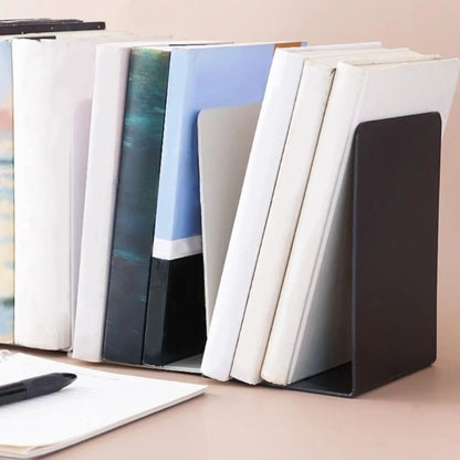 L-Shaped Bookends Book Holders Shelf Book End Book Stoppers Book Support Rack Desk Organisers For Books Magazines Dropshipping