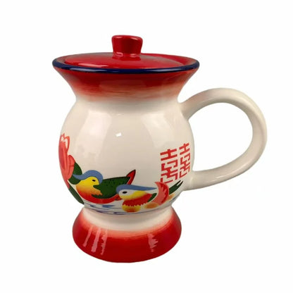 350ml Chamber Pot Mug New Creative Imitation Enamel Coffee Cup Personality Gifts Spittoon Cup