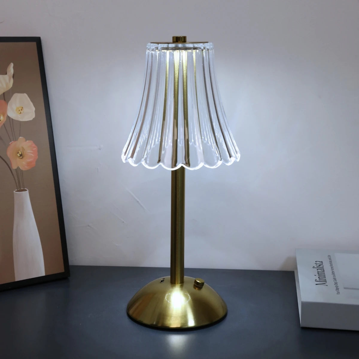 Crystal Romantic Table Lamp - Suitable for bedroom, desk, and dining room decoration, retro touch table lamp