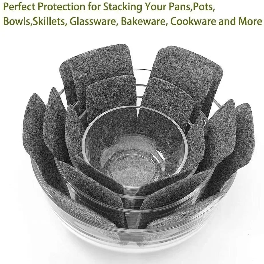 Pot and Pan Protector Pad Non-stick Pot Dividers Pad 3 Sizes Pans Separator Pads for Protecting Separators Pads Cookware Accesso