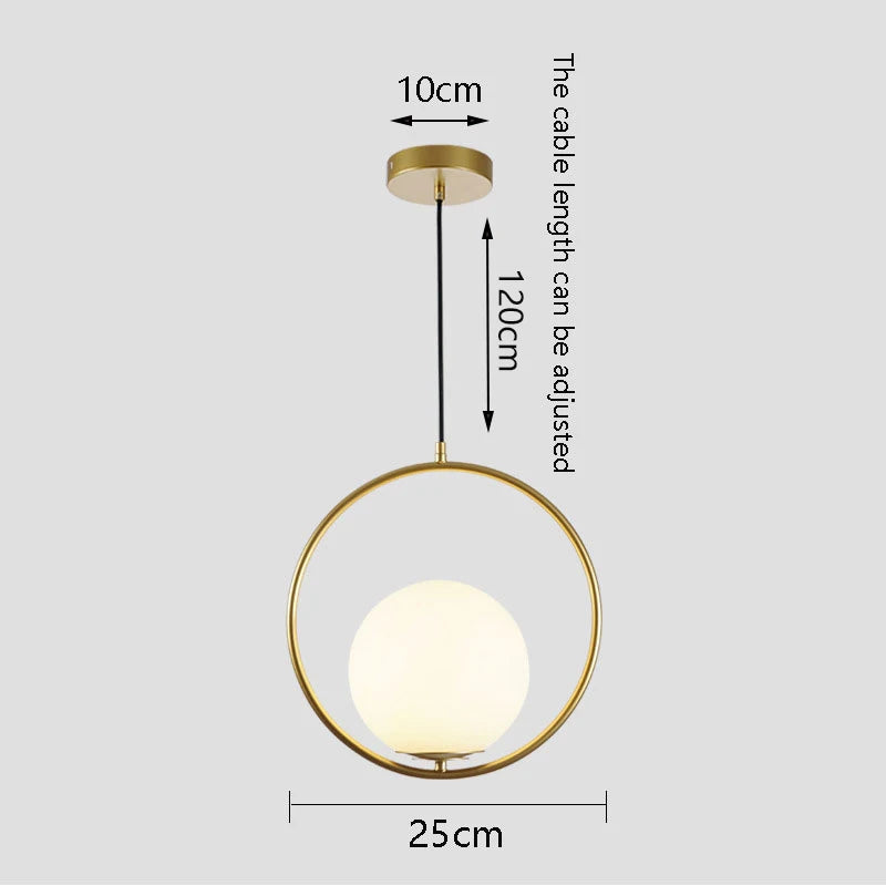 White Ball Tube LED Pendant light luxury chandelier Bedroom Bar Aisle Bedside Minimalist Restaurant Background wall decoration