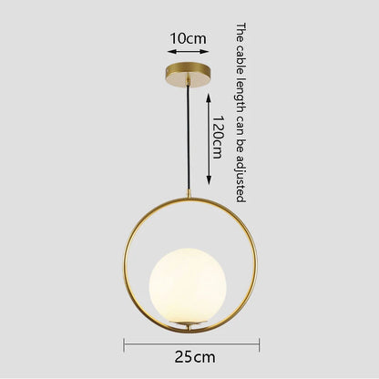 White Ball Tube LED Pendant light luxury chandelier Bedroom Bar Aisle Bedside Minimalist Restaurant Background wall decoration