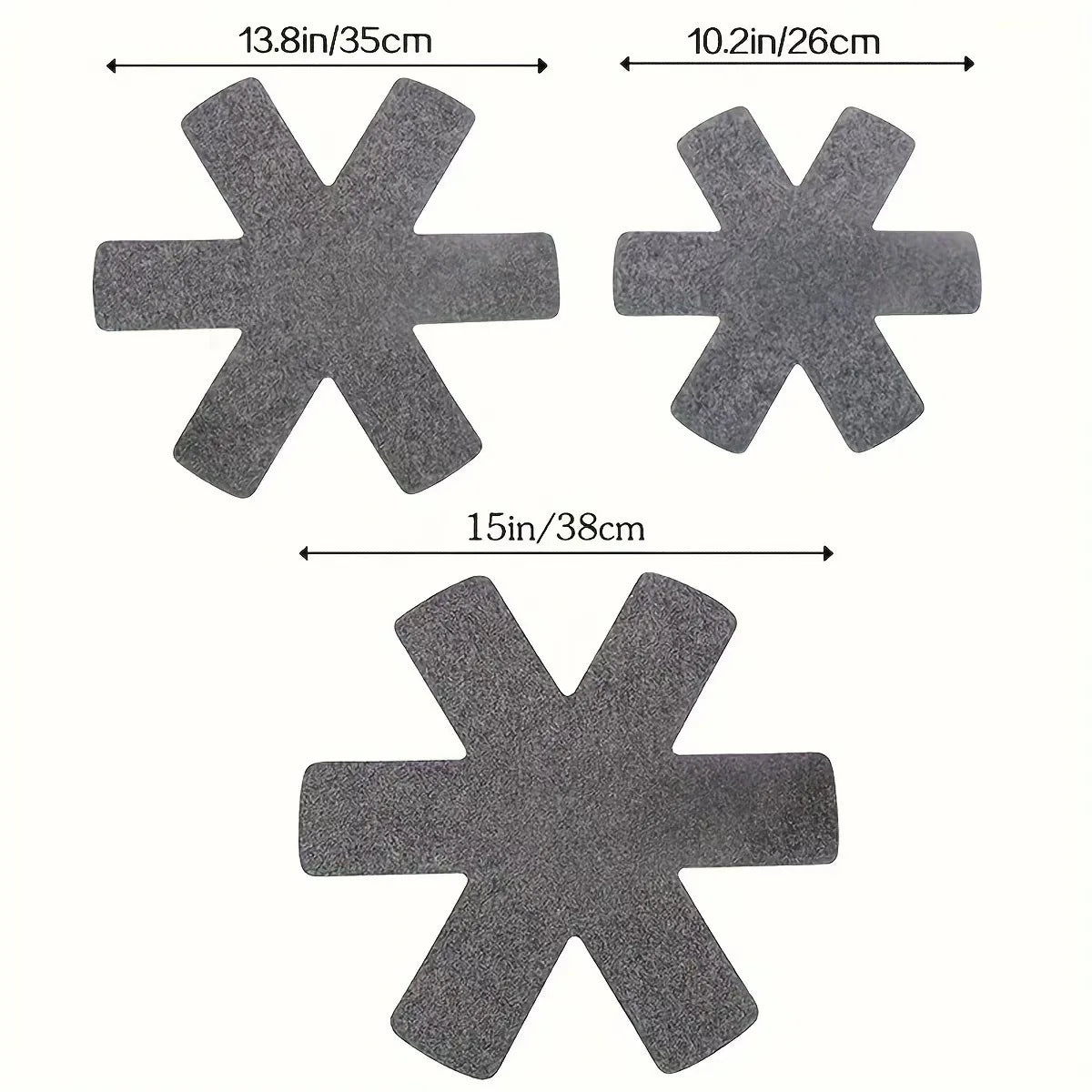 Pot and Pan Protector Pad Non-stick Pot Dividers Pad 3 Sizes Pans Separator Pads for Protecting Separators Pads Cookware Accesso