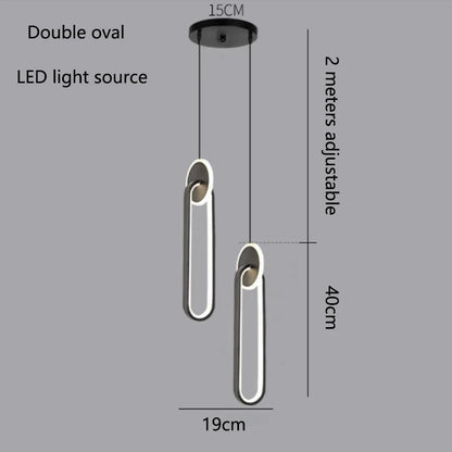 Modern Creative LED Pendant Lamps For Home Living Room Background Wall Hanging Chandelier Bedroom Bedside Lamp Dining Room Decor