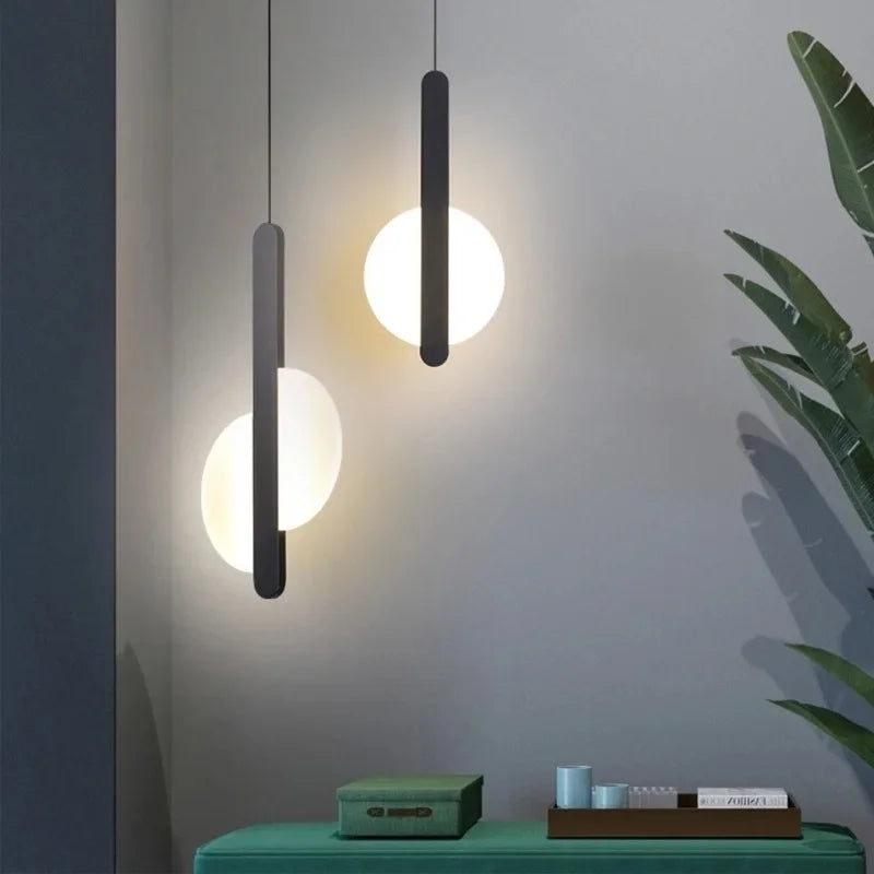 Modern Led Pendant Lights 3 Style Nordic Dining Room Bedroom Bedside Lamp Kitchen Hanging Lamp Deco Fixtures 90-260V