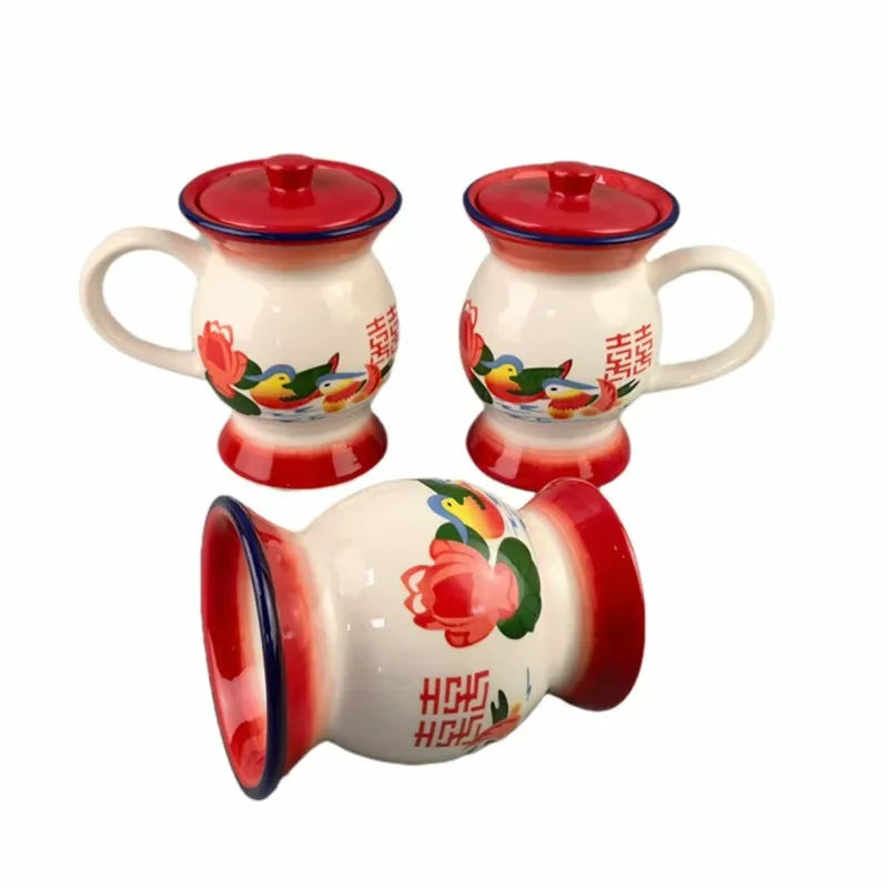 350ml Chamber Pot Mug New Creative Imitation Enamel Coffee Cup Personality Gifts Spittoon Cup