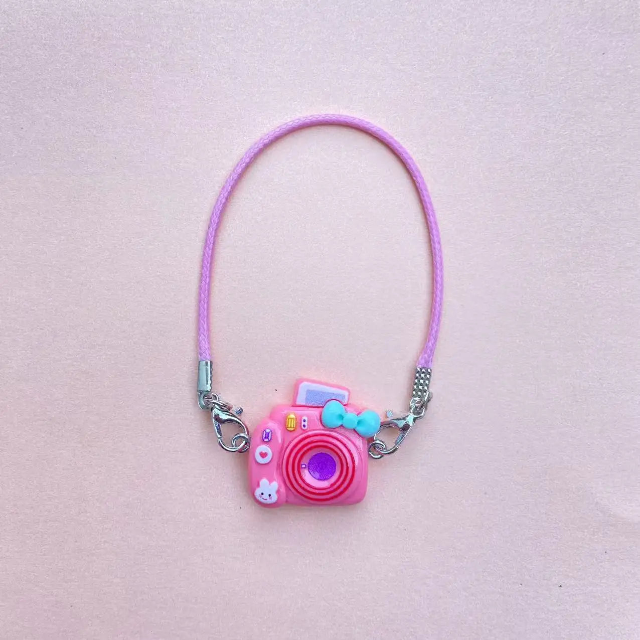 Doll Mini Crossbody Bag Cartoon Model Camera Pendant Doll Accessories For 15-17cm Plush Labubu Doll Gift,Girl's Dollhouse Toys