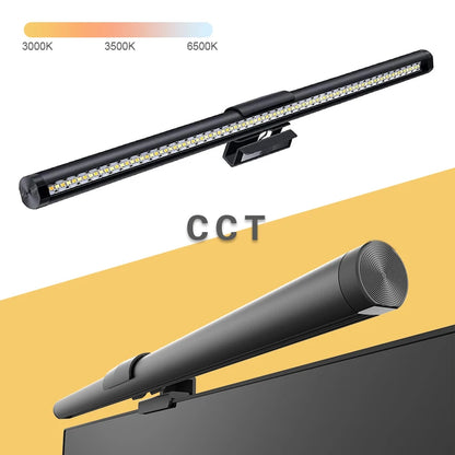 Wiscolor LED Monitor Light With Remote Control Stepless Dimmable Monitor Screen Hanging Light for Computer Study LED Table Lamp