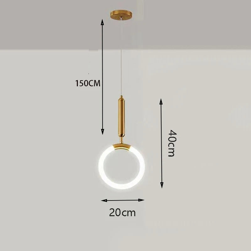 White Ball Tube LED Pendant light luxury chandelier Bedroom Bar Aisle Bedside Minimalist Restaurant Background wall decoration