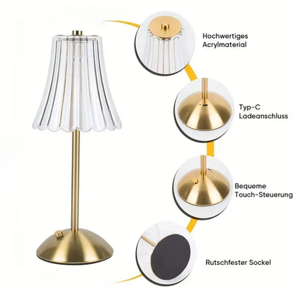 Crystal Romantic Table Lamp - Suitable for bedroom, desk, and dining room decoration, retro touch table lamp