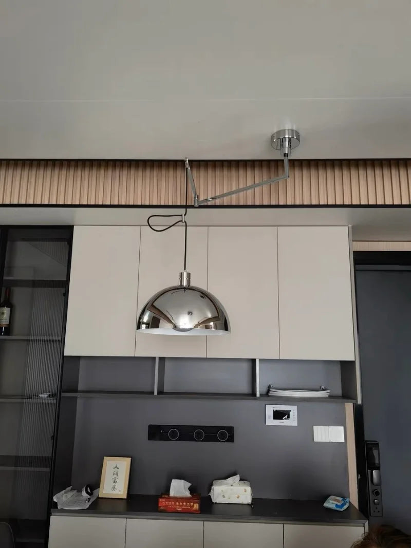 Rotate Pendant Lights Kitchen Dining Room Restaurant Adjustable Hanging Lamp Nordic Ceiling Chandeliers Retractable Folding Arm
