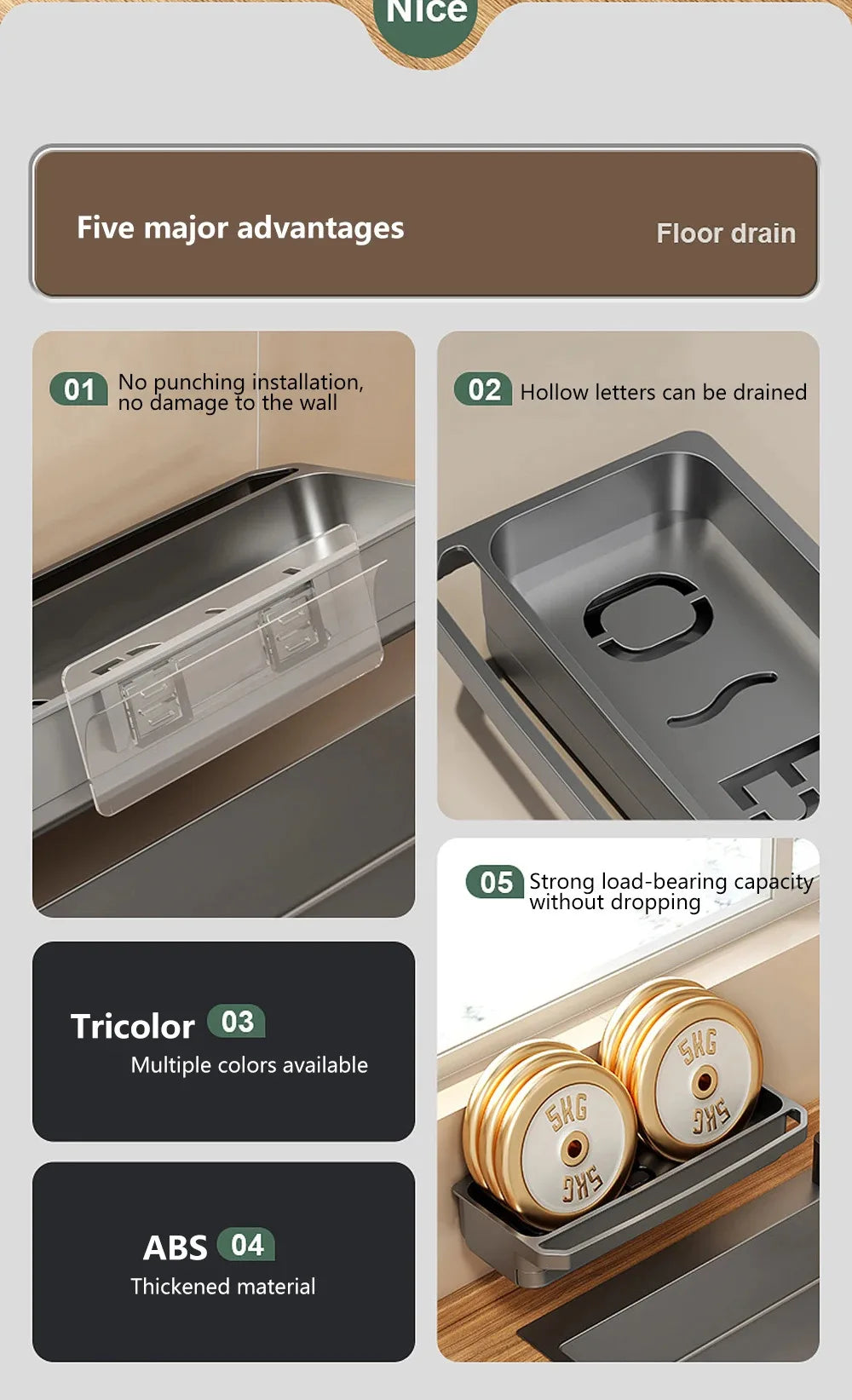 Kitchen Sink Organizer Drain Rack Self-draining Shelf Sponge Holder Dishcloth Faucet Storage Soap Drainer Kitchen Accessories