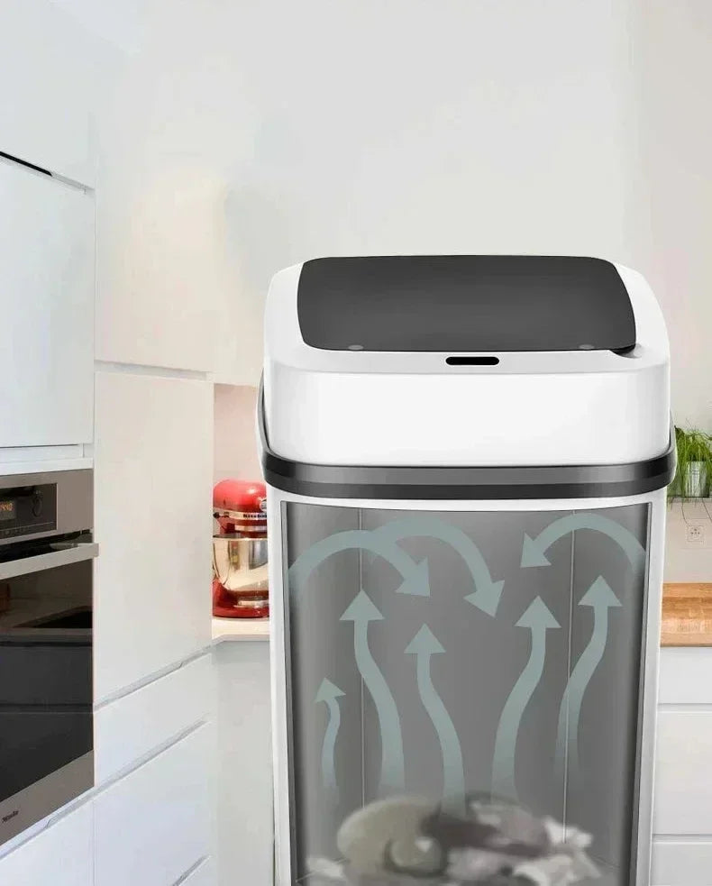 Smart Trash Can Intelligent Waste Bin Automatic Sensor Dustbin with Lid Waterproof Recycling Bins for Home Kitchen Bathroom