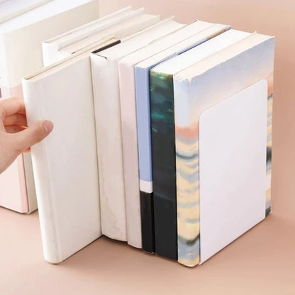 L-Shaped Bookends Book Holders Shelf Book End Book Stoppers Book Support Rack Desk Organisers For Books Magazines Dropshipping