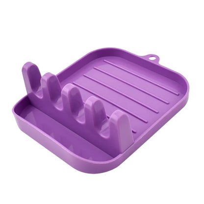 Kitchen Spoon Holders Pot Lid Rack Pot Lid Cooking Tool Tableware Storage Rack Spoon Chopsticks Holder Spatula Drain Rack Gadget
