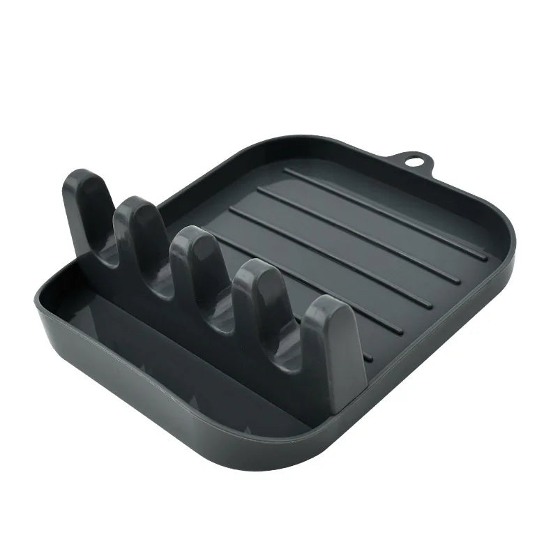 Kitchen Spoon Holders Pot Lid Rack Pot Lid Cooking Tool Tableware Storage Rack Spoon Chopsticks Holder Spatula Drain Rack Gadget