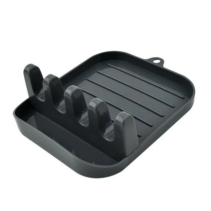Kitchen Spoon Holders Pot Lid Rack Pot Lid Cooking Tool Tableware Storage Rack Spoon Chopsticks Holder Spatula Drain Rack Gadget