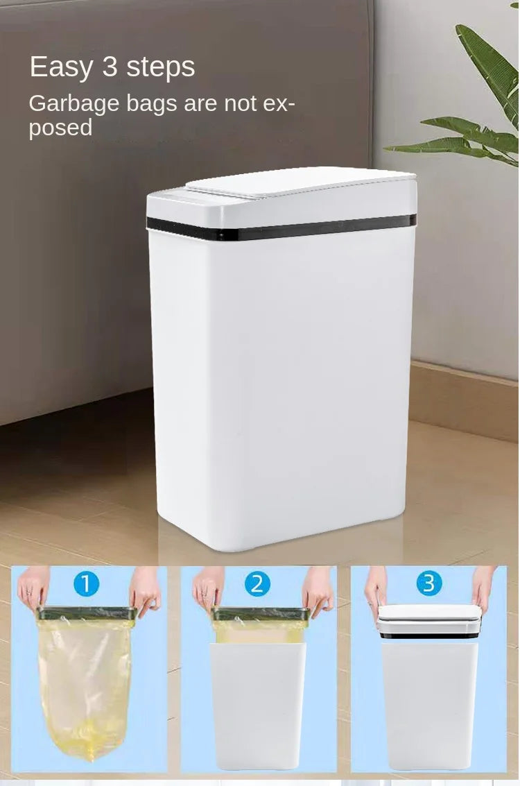 Smart Trash Can Automatic Sensor Garbage Can For Bathroom Kitchen Garbage Cube Living Room Recycle Bins Home Accessories