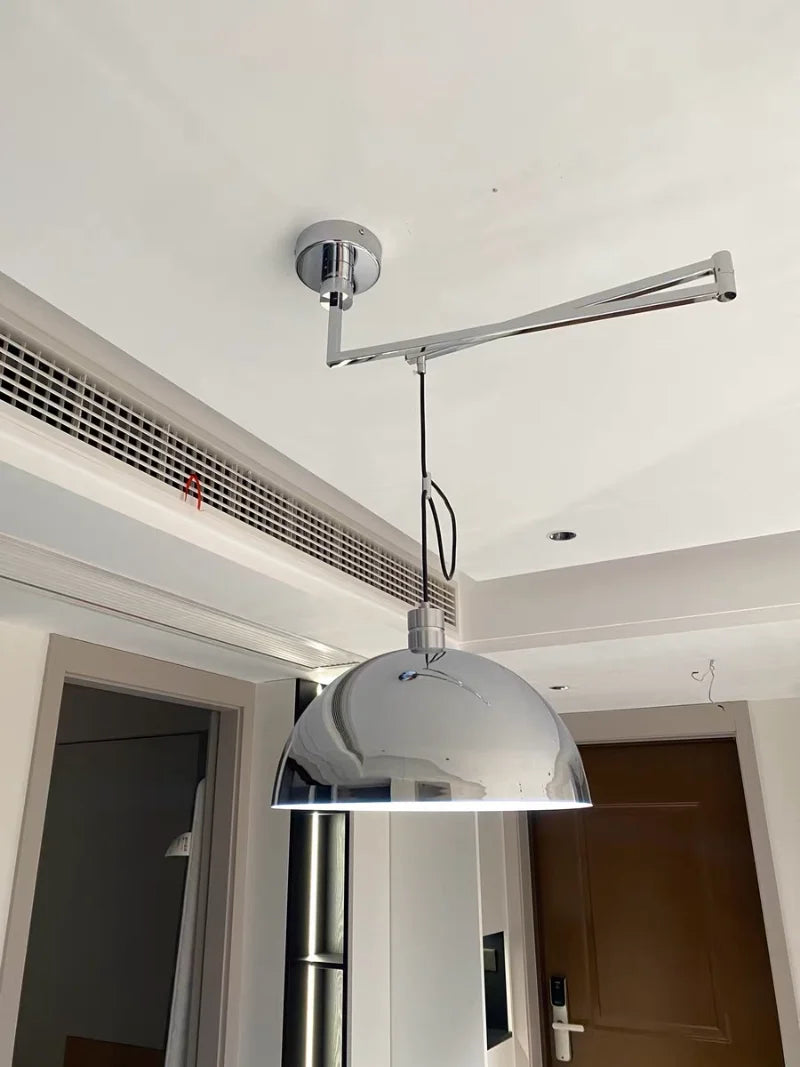 Rotate Pendant Lights Kitchen Dining Room Restaurant Adjustable Hanging Lamp Nordic Ceiling Chandeliers Retractable Folding Arm