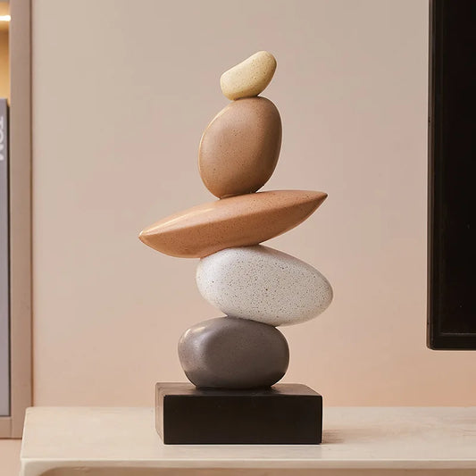 Nordic Sculptures Aesthetic Modern Figurines Living Room Art Minimalist Figurine Resin Creative Sculpture Statue Home Decoration
