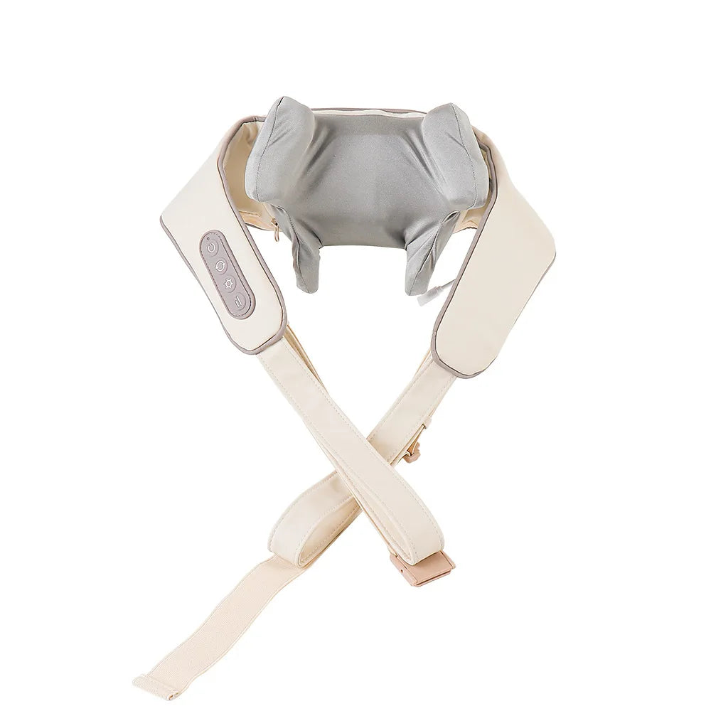 Wireless Neck And Back Massager Neck And Shoulder Kneading Massage Shawl Neck Cervical Relaxing Trapezius Massager