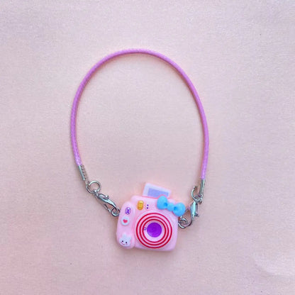 Doll Mini Crossbody Bag Cartoon Model Camera Pendant Doll Accessories For 15-17cm Plush Labubu Doll Gift,Girl's Dollhouse Toys