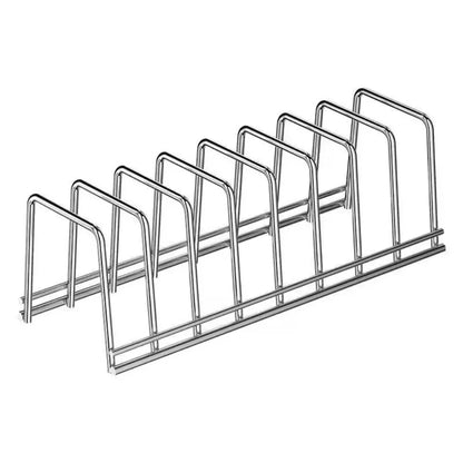 Multipurpose Dish Drying Rack Stainless Steel Kitchen Organizer Bowl Draining Rack 8 Girds Space Saving Dish Drying Holder