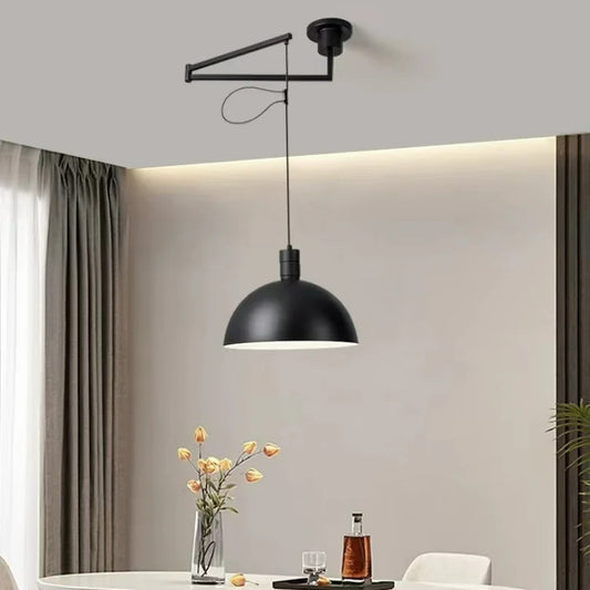 Rotate Pendant Lights Kitchen Dining Room Restaurant Adjustable Hanging Lamp Nordic Ceiling Chandeliers Retractable Folding Arm
