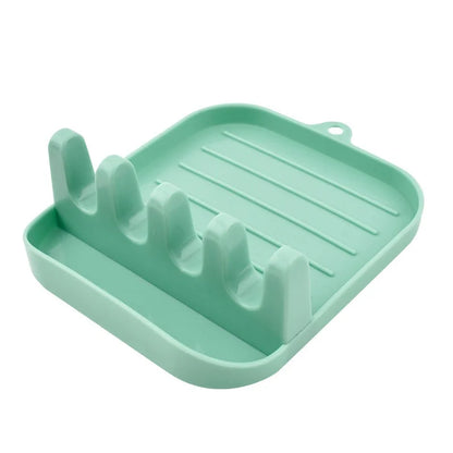 Kitchen Spoon Holders Pot Lid Rack Pot Lid Cooking Tool Tableware Storage Rack Spoon Chopsticks Holder Spatula Drain Rack Gadget