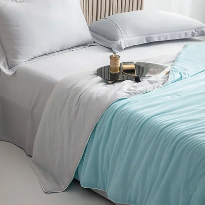 High Quality Cooling Blankets Smooth Air Condition Comforter Lightweight Summer Quilt with Double Side Cold & Cooling Fabric