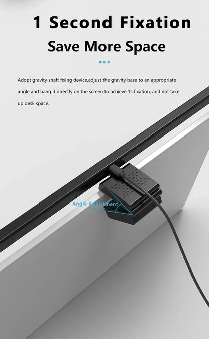 50cm Hanging PC Desk Lamp Computer Screen Display Light Computer Monitor Light Dimmable Timing Eye Protection for Study Work