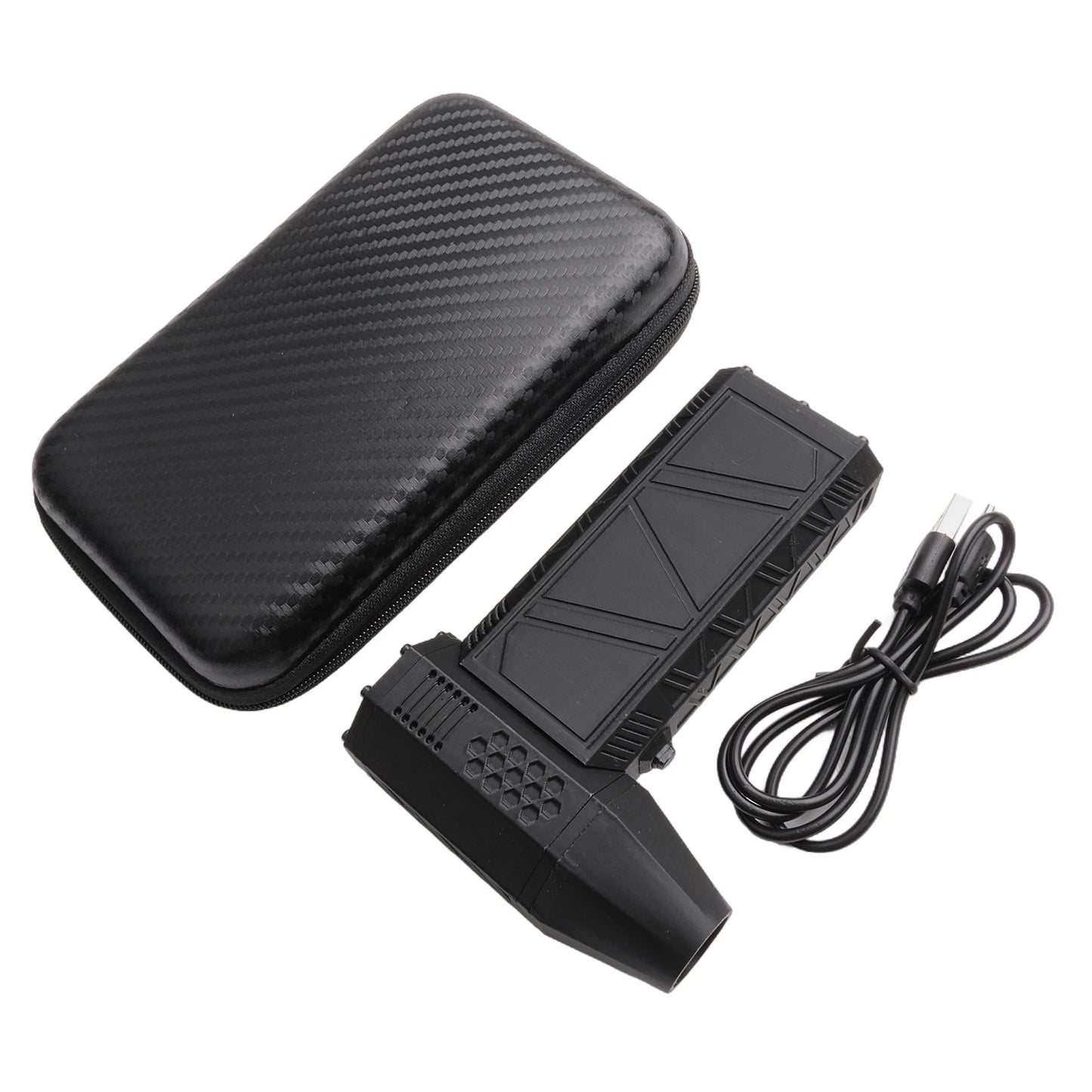 Black Industrial Blower Fan 130,000rpm Motor 180W Power 4000mAh Battery Alloy Shell Lightweight Design Powerful Wind Speed