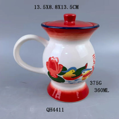 350ml Chamber Pot Mug New Creative Imitation Enamel Coffee Cup Personality Gifts Spittoon Cup
