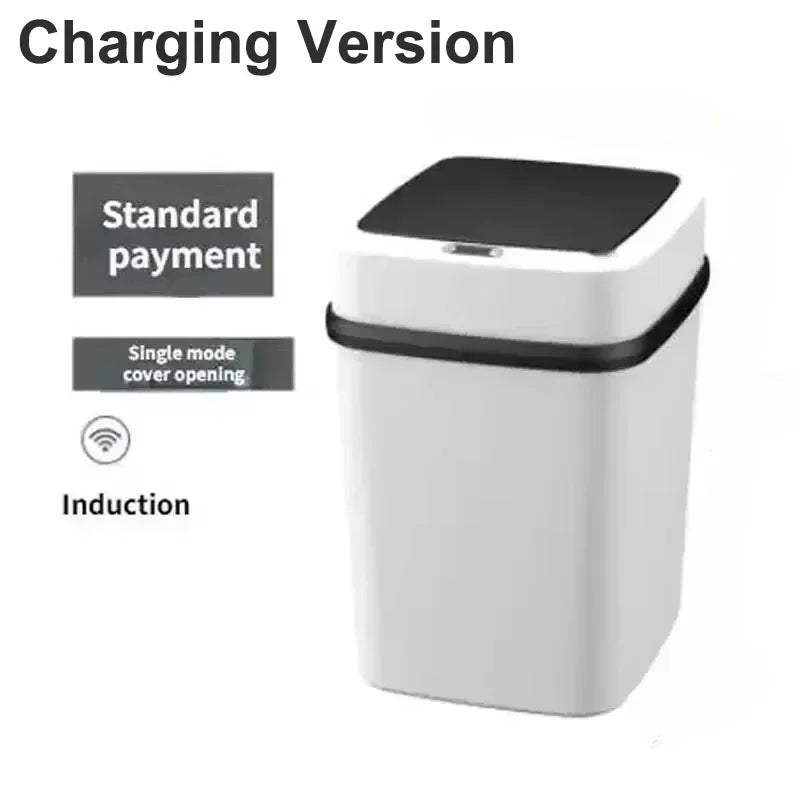 Smart Trash Can Intelligent Waste Bin Automatic Sensor Dustbin with Lid Waterproof Recycling Bins for Home Kitchen Bathroom