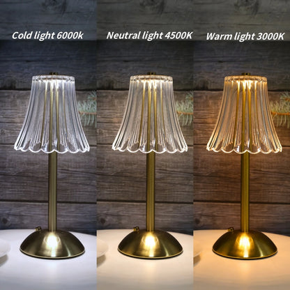 Crystal Romantic Table Lamp - Suitable for bedroom, desk, and dining room decoration, retro touch table lamp