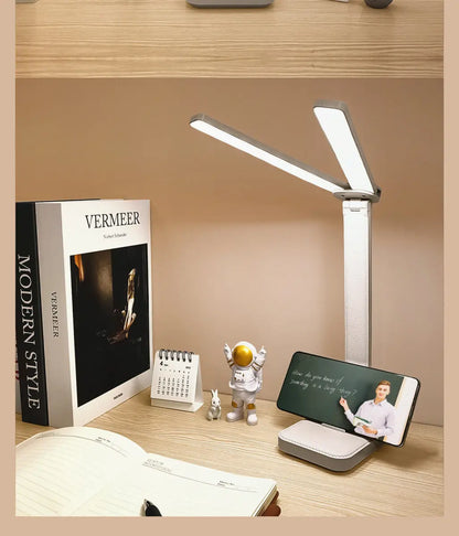 LED Desk Lamp USB Rechargeable Table Lamp 3 Levels Dimmable Touch Desk Lighting Eye Protection Foldable For Bedroom Desk Light
