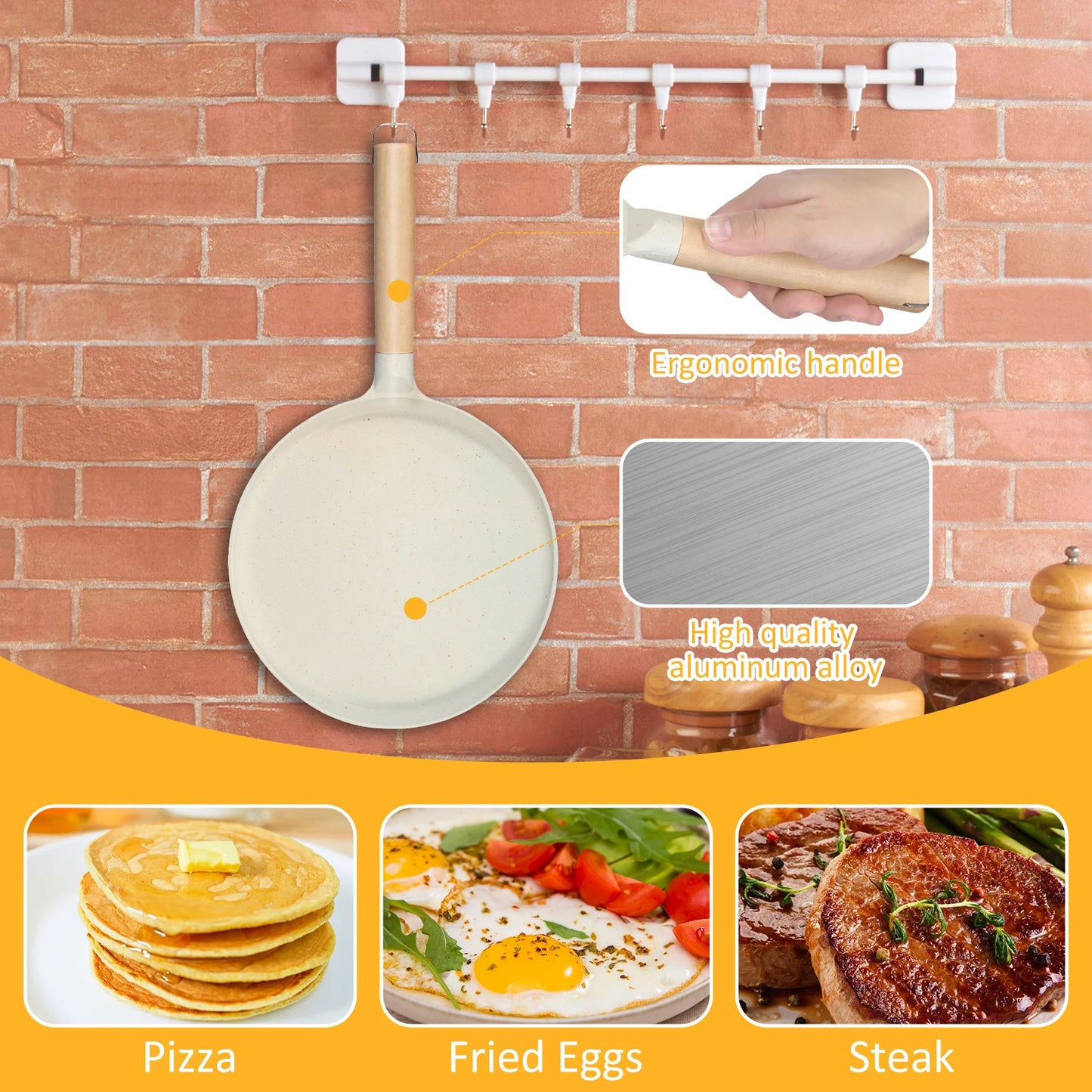 Pancake Pans Skillet Nonstick Saucepan Cookware Kitchen Utensils Frying Cooking Induction Cooker Baking Stove Kitchen Tools