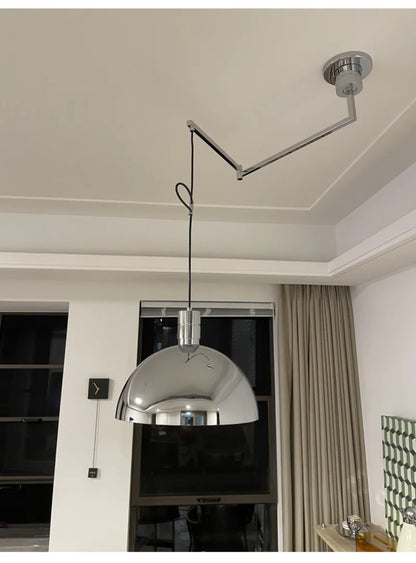 Rotate Pendant Lights Kitchen Dining Room Restaurant Adjustable Hanging Lamp Nordic Ceiling Chandeliers Retractable Folding Arm