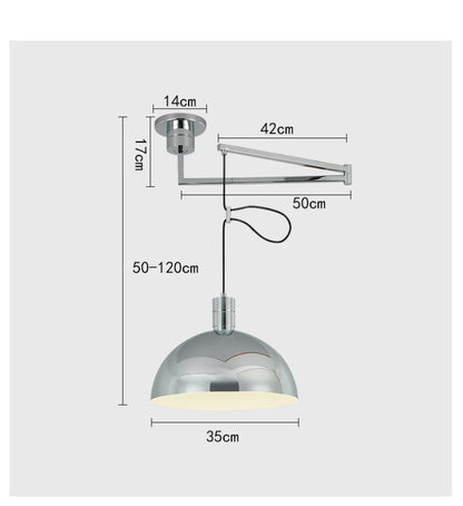 Rotate Pendant Lights Kitchen Dining Room Restaurant Adjustable Hanging Lamp Nordic Ceiling Chandeliers Retractable Folding Arm