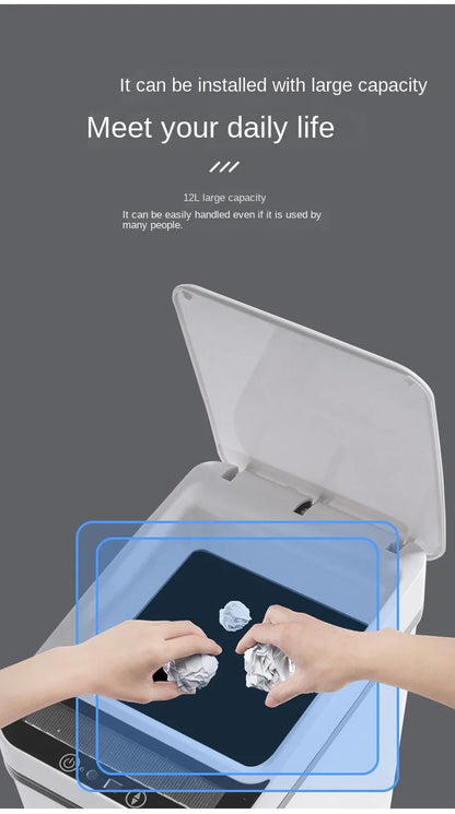 Smart Trash Can Automatic Sensor Garbage Can For Bathroom Kitchen Garbage Cube Living Room Recycle Bins Home Accessories