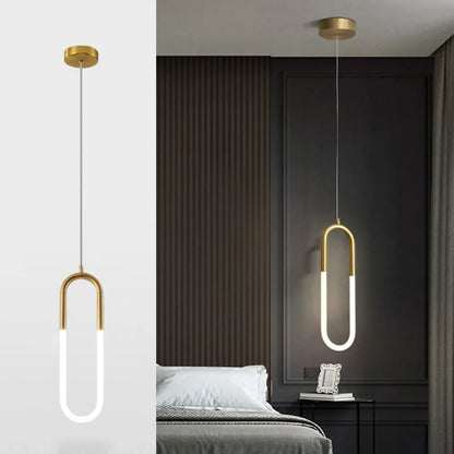 White Ball Tube LED Pendant light luxury chandelier Bedroom Bar Aisle Bedside Minimalist Restaurant Background wall decoration