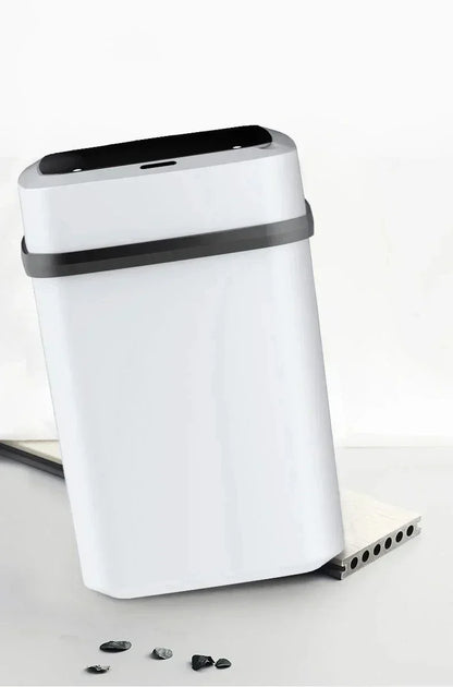 15L Smart Trash Can Intelligent Waste Bin Automatic Sensor Dustbin with Lid Waterproof Recycling Bins for Home Kitchen Bathroom