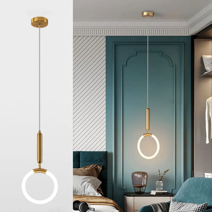 White Ball Tube LED Pendant light luxury chandelier Bedroom Bar Aisle Bedside Minimalist Restaurant Background wall decoration