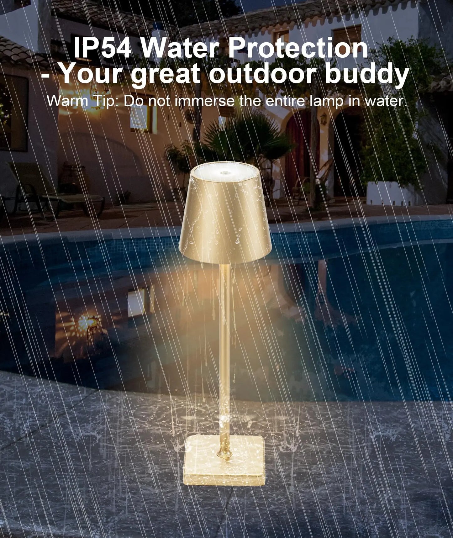 LED Desk Lamp Usb Rechargeable Table Lamp Bar Restaurant Ambiance Wireless Touch Lamps Waterproof Led Lights Bedroom Decor Light