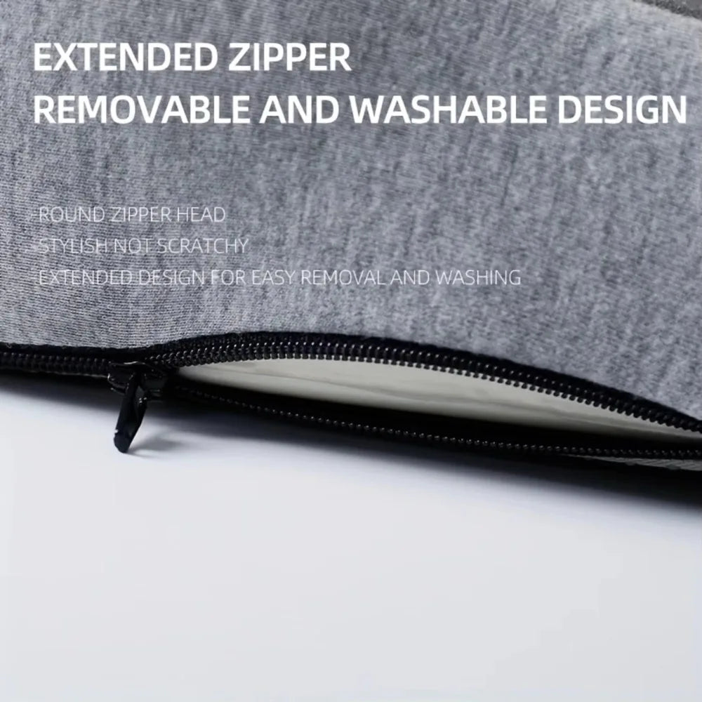 Comfort Memory Foam Backrest Cushion Breathable Non-Slip Chair Cushion One-piece Design Waist Protection Truck Seat Cushion