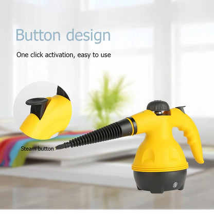 Large capacity water tank handheld high-temperature steam cleaning machine, suitable for kitchen/sofa/window/bedroom/car care