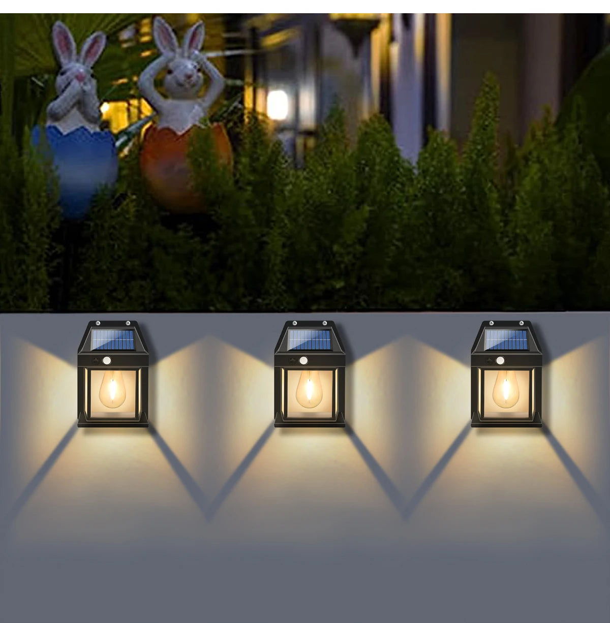 Powerful Outdoor Solar Lamp Garden Solar Powered Streetlight Outdoor Lights Waterproof Light Led Lighting External Decoration