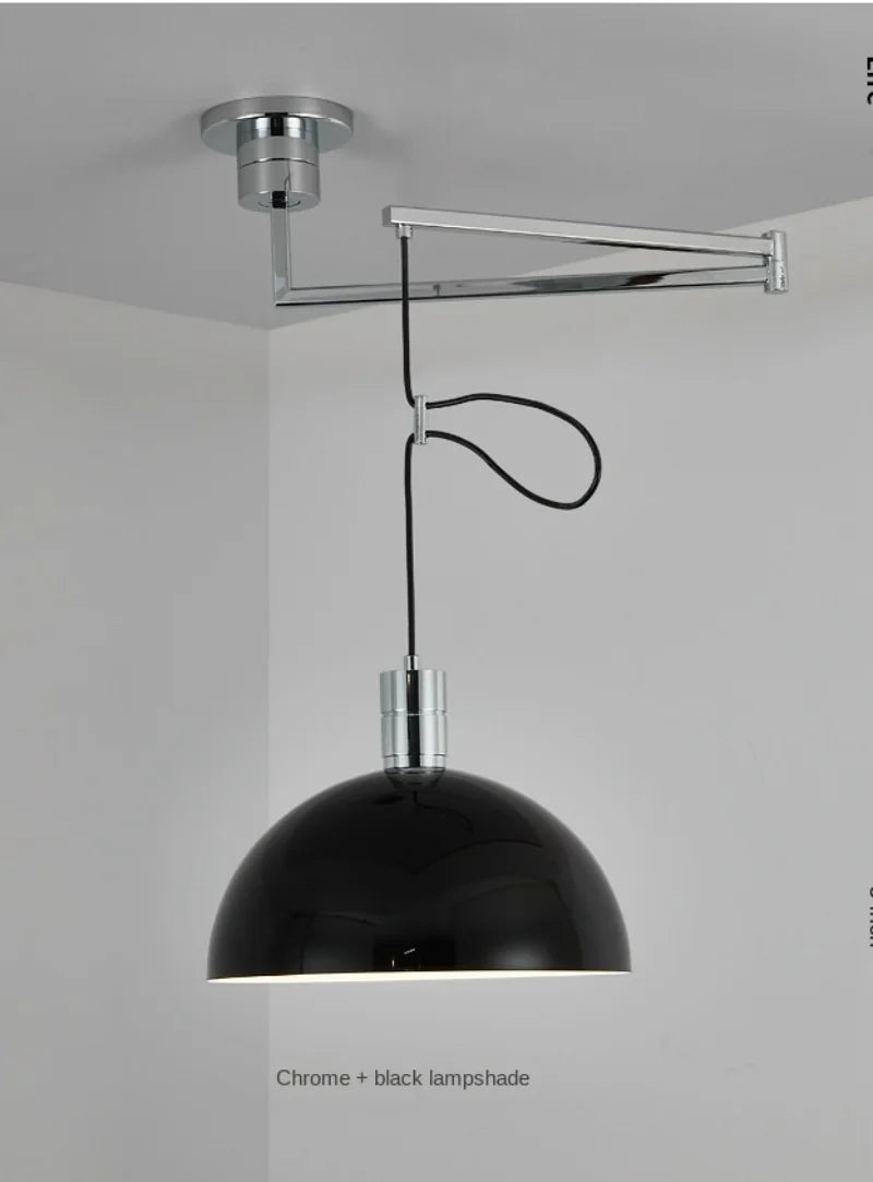 Rotate Pendant Lights Kitchen Dining Room Restaurant Adjustable Hanging Lamp Nordic Ceiling Chandeliers Retractable Folding Arm