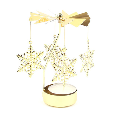 Metal Rotary Candle Holder Rotating Candle Holder Dinner Party Wedding Party Christmas Candle Holder Stand Home Decoration