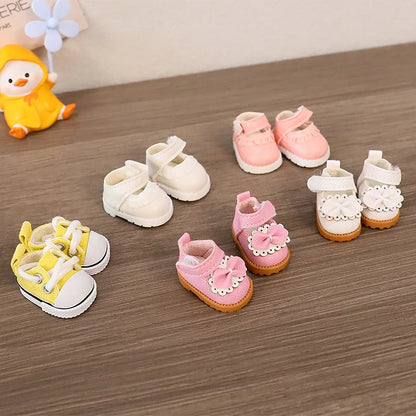 Labubu Doll Shoe Collection 17cm Plush Doll Clothing Accessories Labubu I II Idol Doll Sitting Party Accessories